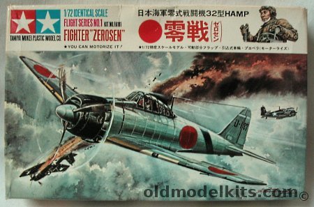 Tamiya Mokei 1/72 Fighter Zerosen Type 32 Hamp Motorized, FA101 plastic model kit